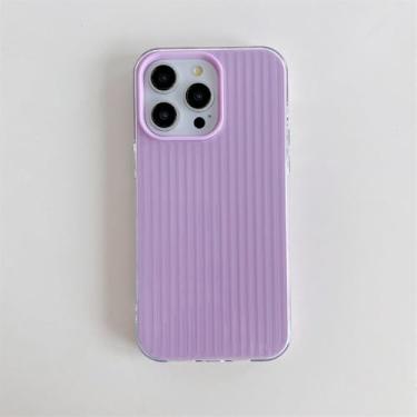 Imagem de Capa de celular translúcida e ondulada para iPhone 16, 15, 14, 13, 12, 11 Pro Max Plus, à prova de choque, fluorescente, com estampa de bala de gelatina, roxa, para iPhone 14 Pro