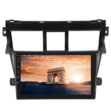 Imagem de [4 + 128 G] Hikity Android 15 estéreo automotivo para Toyota Yaris Vios 2007-2012 sem fio, Android Auto, rádio com tela sensível ao toque de 23 cm em células 5G WiFi/Bluetooth/Mirror Link GPS SWC FM