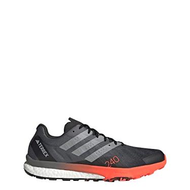 Imagem de adidas Tênis masculino Terrex Speed Ultra Trail, Core Black/Matte Silver/Solar Red, 38