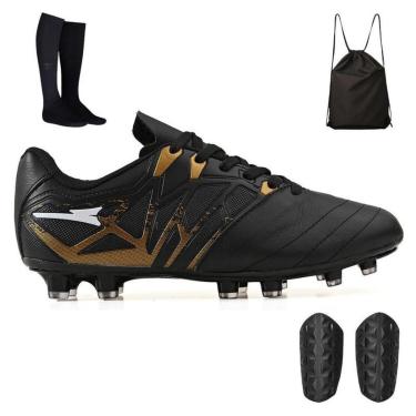 Imagem de Kit Futebol de Campo Chuteira + Mochila + Meião e Caneleira-Masculino