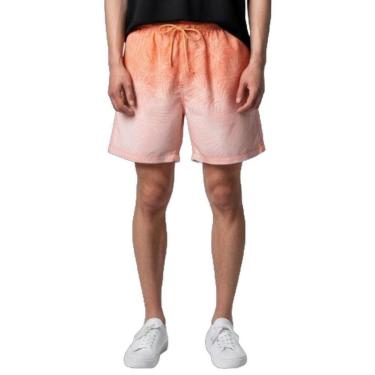Imagem de Shorts Areia Branca Yacht Resort Palmeira Laranja GG-Masculino