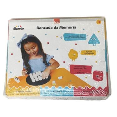 Imagem de BRW Brinquedo Educativo Bancada de Memoria Madeira 37 Pecas
