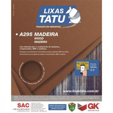 Imagem de Lixa Madeira Tatu 220 A29502200050 - Kit C/50