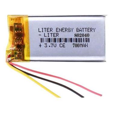 Imagem de Bateria 3 Fios 802040 3,7v 700mah 8mm X 20mm X 40mm - BGB ENERGY BATTE