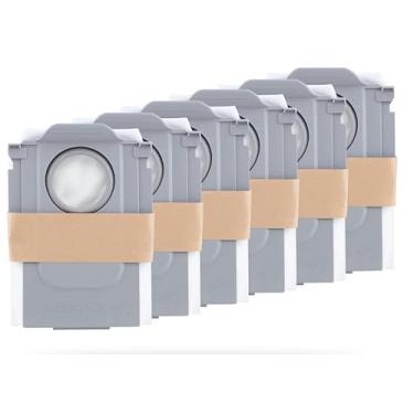 Imagem de E-HAO Pacote com 4 sacos de pó descartáveis de substituição para Roborock Saros Z70/10/10R, S8 Max/MaxV Ultra, Q revo, Qrevo S5V/S/Plus/Pro/Master/Slim/MaxV/Curv/Edge Series e QV Series