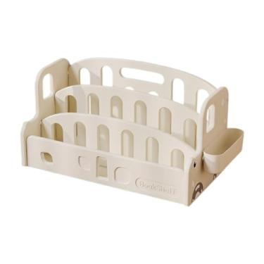 Imagem de Ioensy Estante infantil para livros, estante para livros, organizador, estante infantil para sala de aula, Branco