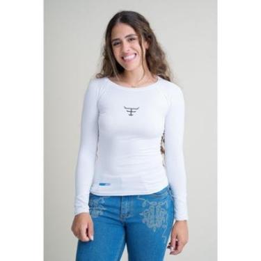 Imagem de CAMISETA TÉRMICA FEMININA UV50+ TEXAS FARM - UVF009 - BRANCO-Feminino