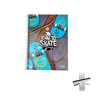 Imagem de Kit Caderno Universitário Tilibra 20 Matérias 320 Folhas + Caneta Trigel Branca + Grampeador Alicate