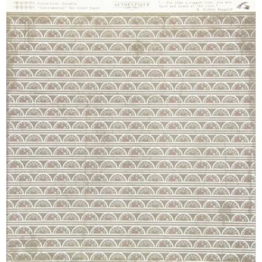 Imagem de Authentique Paper Cartolina dupla face durável 30 x 30 cm, faixa de medidor de combustível instrumental/Gingham