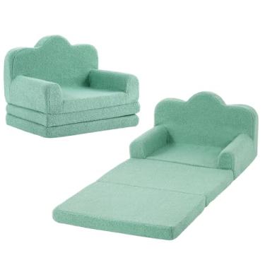 Imagem de Givjoy Sofá infantil confortável 3 em 1, poltrona macia para quarto, sofá infantil conversível para meninas e meninos, cadeira de leitura para crianças