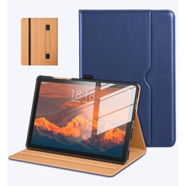 Imagem de DTTO Capa para Samsung Galaxy Tab A11+/A11 Plus/A9+ Plus de 11 polegadas (2023/2025), capa fólio de couro premium com alça de mão para visualização em vários ângulos e despertar/hibernar