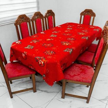 Imagem de Toalha de Mesa Natalina 10 Lugares 3,00m x 1,40m Oxford (Cor 21)
