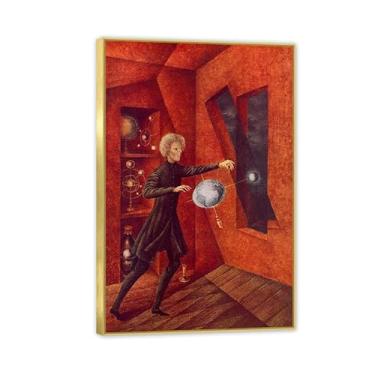 Imagem de Remedios Varo pintura em tela gravidade pôster Remedios Varo decoração de casa surrealismo imagem de parede para sala de estar quarto banheiro decoração de parede 60 x 40 cm (24 x 16 polegadas