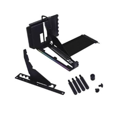 Imagem de ZGUZMCMK Suporte vertical para placa de vídeo, compatível com interface PCI EX16, robusto e ideal para montagem vertical de placas gráficas.
