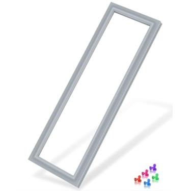 Imagem de Gaxeta de porta de freezer WPW10443326 atualizada compatível com vedação de porta de geladeira Whirlpool W10294114 W10443326 Gaxeta de gaveta de despensa de geladeira KFXS25RYWH2 KFXL25RYMS1 Vedação