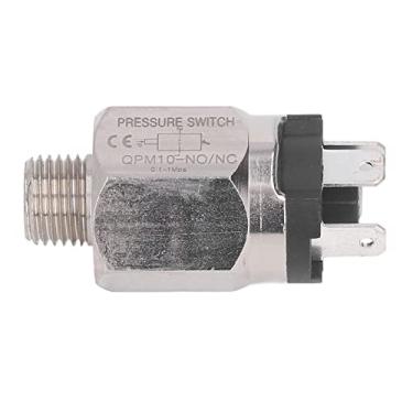 Imagem de SPYMINNPOO Interruptor de Pressão Pneumático Ajustável de Bomba de 1/4" de Aço Inoxidável, Interruptor de Controle de Pressão Tipo Diafragma Com Bainha Isolante Externa para de água Compressor de