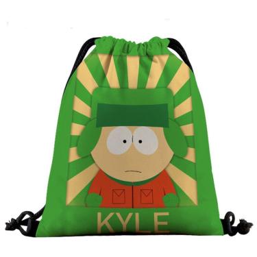 Imagem de Mochila com cordão Kyle`s South Park Anime 32x39cm