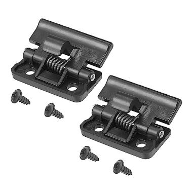 Imagem de A ABSOPRO Tampa do console central trava apoio de braço tampa de trava 58908-12080 58908-32020 Subconjunto de fechadura de porta para Toyota Yaris 2007-2011 plástico metal preto (conjunto de 2)