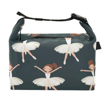 Imagem de STAYTOP Lancheira de balé dançante com fivela de alça, lancheira isolada para meninos e meninas, lancheira térmica para trabalho escolar