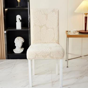 Imagem de Capa protetora de assento de cadeira estampada lavável, capa de cadeira jacquard elástica, resistente a rugas, para hotel, escritório, cerimônia, banquete, festa de casamento - tipo 05||Tamanho