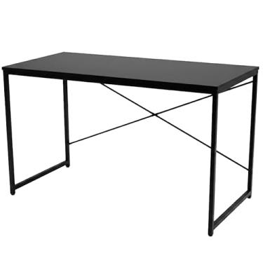 Imagem de Mesa de Escritório Escrivaninha Industrial Reforçada com Estrutura em Metal MDF Home Office Duoffice DuoDesk120x60 (Preto)