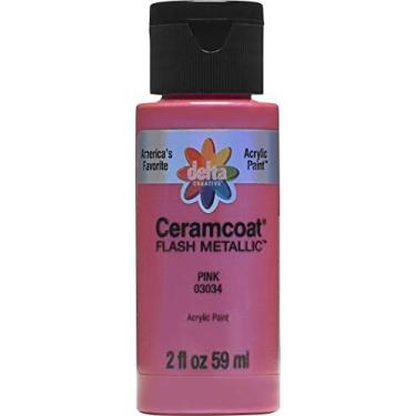 Imagem de Delta Creative Tinta acrílica Ceramcoat, 60 g, rosa metálico flash