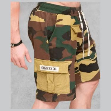 Imagem de Bermuda Cargo Unissex Sagitta - Confortavel-Masculino