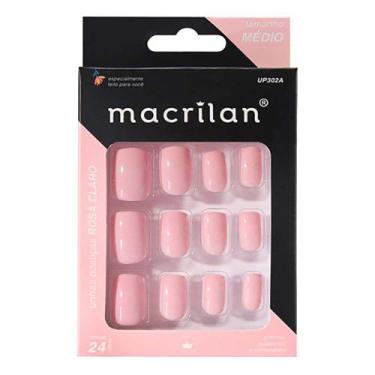 Imagem de Unhas Postiças Macrilan Tamanho Médio, Rosa claro - UP302A