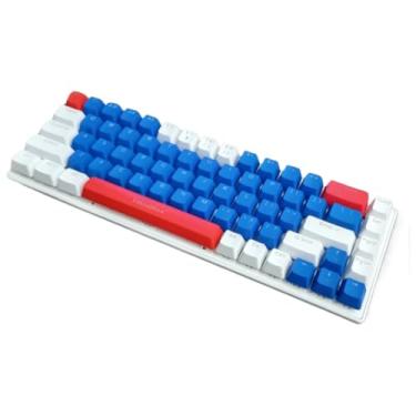 Imagem de Teclado MecâNico Com Fio — Teclado Compacto Com RetroiluminaçãO, Adequado Para Jogadores E Uso Em EscritóRios(azul model2)