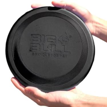 Imagem de Frisbee para Cães, Brinquedo Atóxico, Resistente ao Sol e Calor, Disco Grande, Laranja (Preto)