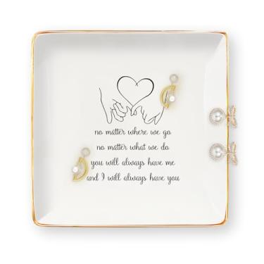 Imagem de Presentes de aniversário para mulheres – Presentes de amizade para mulheres, amigas, anel de cerâmica, bandeja de joias, prato de joias para melhores amigas, aniversário, dia das mães, Natal, Dia dos