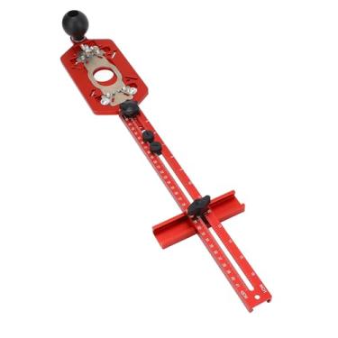 Imagem de Asixxsix Suporte de Ranhura de Fresagem de Roteador 3 Em 1, Guias de Corte de Círculo de Roteador de Liga de Alumínio Ferramenta de Gabarito para Carpintaria de Hardware de Gabinete,