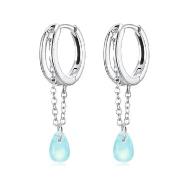 Imagem de GemKing BSE1198 Brincos românticos com gancho de laço, Prata esterlina, Sem Pedra Preciosa