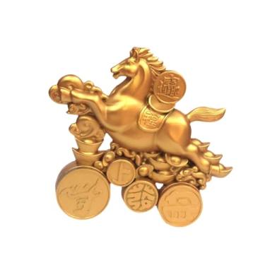 Imagem de Generic Coleção de Estátuas de Cavalos - Escultura Ornamental - Lembrança do Ano do Cavalo para Sala de Estar, Lareira, Quarto ou Decoração de Mesa