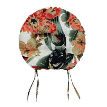 Imagem de Almofada Futon Redonda Estampada 40x40 cm para Cadeira Assento Decorativo Confortável para Sala Cozinha e Escritório (COLOR 7)