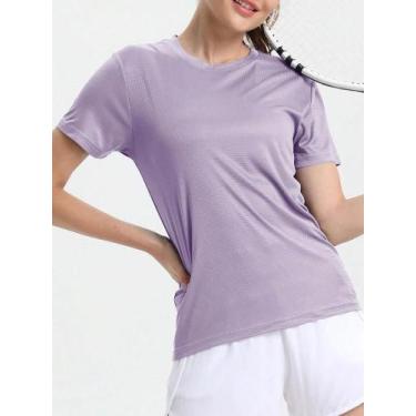 Imagem de Camiseta Esportiva Feminina Ultraleve De Secagem Rápida E Respirável P