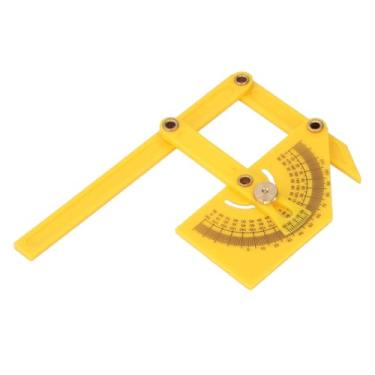 Imagem de Hyuduo Localizador Ajustável de Régua de ângulo Transferidor para ângulos Internos, Externos e Inclinados Com Porca de Travamento de Latão para Construção de Marcenaria e Fabricação de