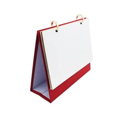 Imagem de Zeloyaut Calendário de mesa em branco com sublimação DIY – Calendário destacável personalizável de 14 páginas (21 x 17 cm) para prensa térmica, presentes fotográficos e decoração de escritório