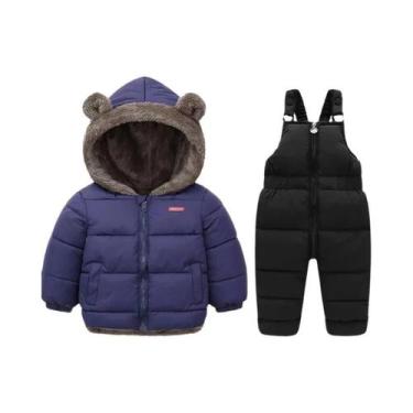 Imagem de Conjunto De Roupas De Inverno Para Meninos E Meninas, Casaco De Lã De 