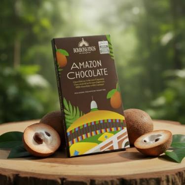 Imagem de Tablete Chocolate Com Cupuaçu 100g Bombons Finos da Amazônia