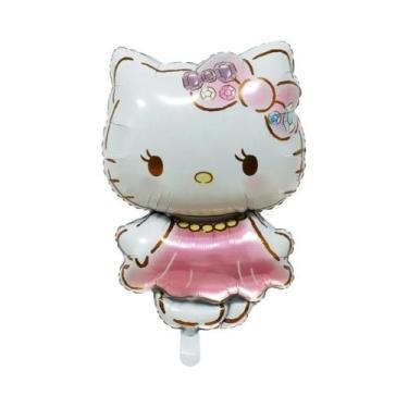 Imagem de Balões De Folha Hello Kitty Pacote Com 5 Decoração De Festa De Anivers