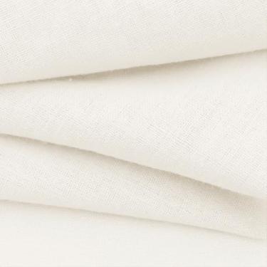 Imagem de NSGZ Tecido de linho da The Yard, pano de mistura branca de 158 cm de largura, 60% linho 40% tecido de algodão para costura, bordado, roupas, bordado e toalhas de mesa (branco, 1 jarda)