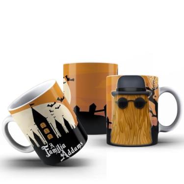 Imagem de Caneca Família Addams Todos Os Personagens Filme Porcelana 325ml (PRIMO COISA)