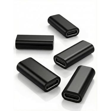 Imagem de Adaptador USB C fêmea para fêmea, USB 3.1 tipo C, adaptador de extensão fêmea para fêmea, suporta transferência de dados de 10 Gbps e carregamento rápido, compatível com Thunderbolt 4 3, iPad, MacBook