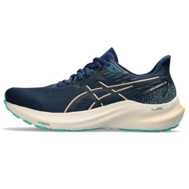 Imagem de ASICS Tênis de corrida feminino GT-2000 12, Expansão azul/champanhe, 36