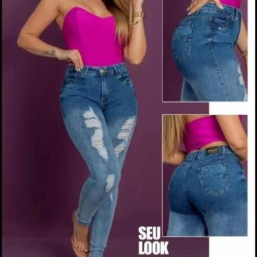 Imagem de Calça Jeans feminina SKINNY: Modelo EMPINA BUMBUM - MALOSSO FASHION JE
