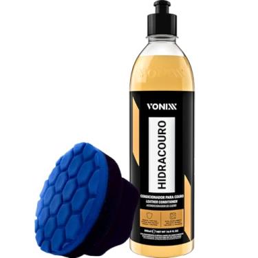 Imagem de Kit Hidrata Couro Vonixx Condicionador de Couro Hidracouro Espuma Aplicadora Ergonômico