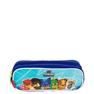 Imagem de Estojo Escolar Sestini 2 Comp PJ Masks M Power Heroes Azul