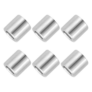 Imagem de Generic 6 espaçadores de aço inoxidável, 8 mm ID x 12 mm OD x 10 mm de altura 304 parafuso de bucha de aço inoxidável espaçador redondo não rosqueado para parafusos 5/16 "M8 parafusos porcas