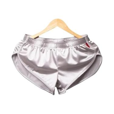 Imagem de Shorts De Seda Masculinos Sexy E Confortáveis Para Dormir Roupa De Cas